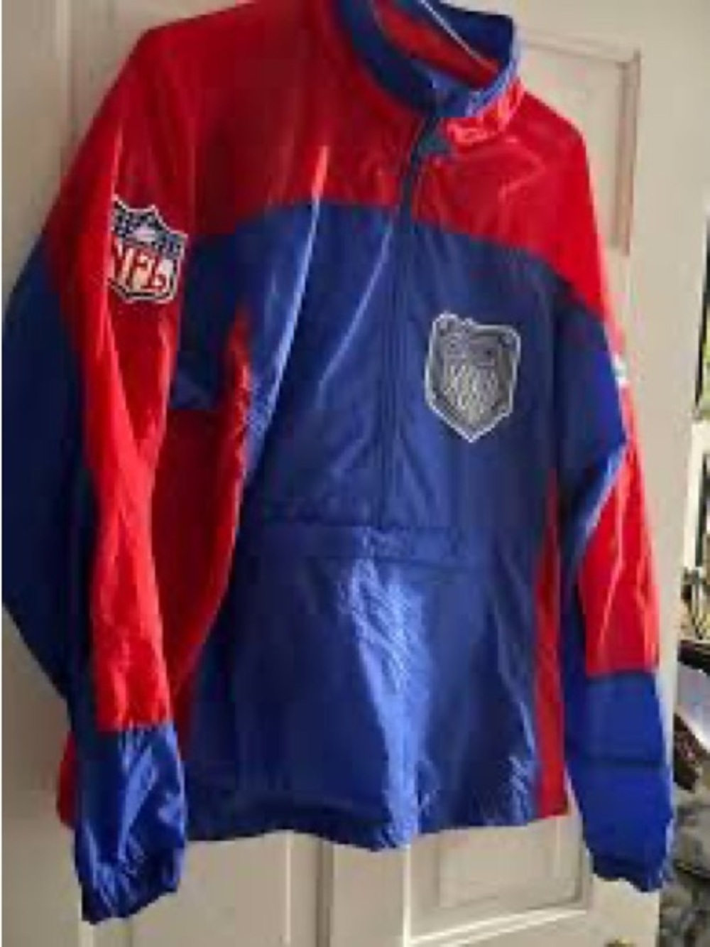 🔮Vintage🔮Super Bowl XXV Windbreaker Jacket-2 in 1-Turns into Pouch